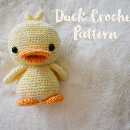 Duckling Crochet Pattern Amigurumi Toy Crochet Duckling Etsy