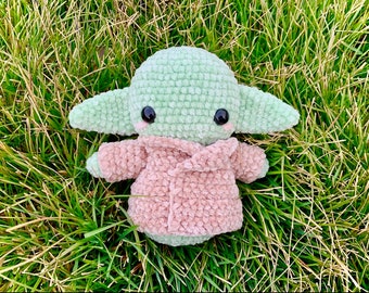 Schema all'uncinetto per Baby Yoda/Il bambino/Grogu