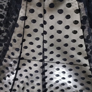 Legging lace  Lycra lace Lingerie sewing supplies Black dot stretch lace fabric    Bra/ Bodysuit fabric dot fabric by the yard