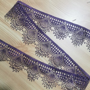 65mm purple spiderweb Lace trim Purple Halloween choker DIY lace Halloween sewing supplies