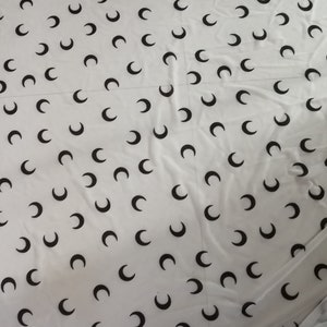 Moon pattern fabric Moon print fabric 4 way stretch mesh lingerie fabric by the yard image 6
