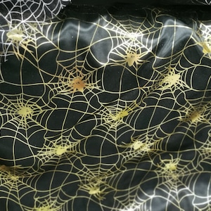 Spider web fabric Spiderweb  stain fabric  spider web  Fabric for Halloween  Halloween fabric by the yard