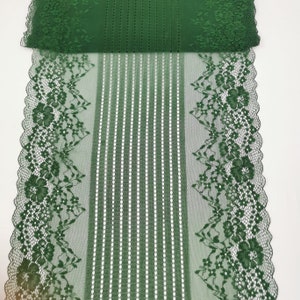 Green stretch lace trim navy Stretch Lace for Lingerie  Bra Making  stretch lace trim lingerie  by the yard