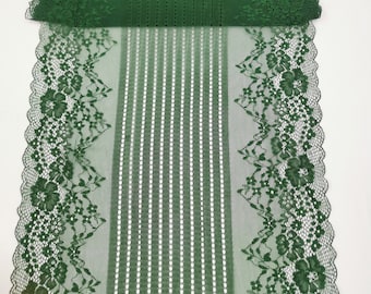 Groene stretch kanten rand marineblauw stretch kant voor lingerie bh Maken van stretch kant trim lingerie op maat knippen