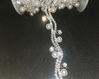 Wedding Pearl Rhinestone Trim: DIY Dress Straps, Bridal Embellishment