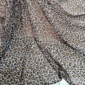 4 way stretch Leopard print Animal prints fabric leopard fabric by the yard