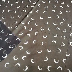 Moon print fabric 4 way stretch mesh  4 way stretch fabric print  4 way stretch fabric by the yard