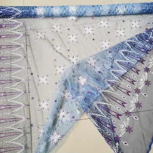 Vestido Frozen 2 Tecido Flocos de Neve Tecido Elsa Tecido Vestido Frozen Rainha Frozen Tecido Frozen por metro