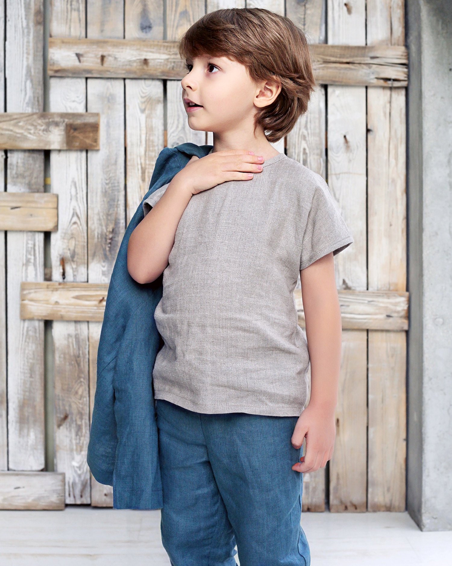 Linen Boys T Shirt Shirt for Boy Linen Clothes for Kids - Etsy
