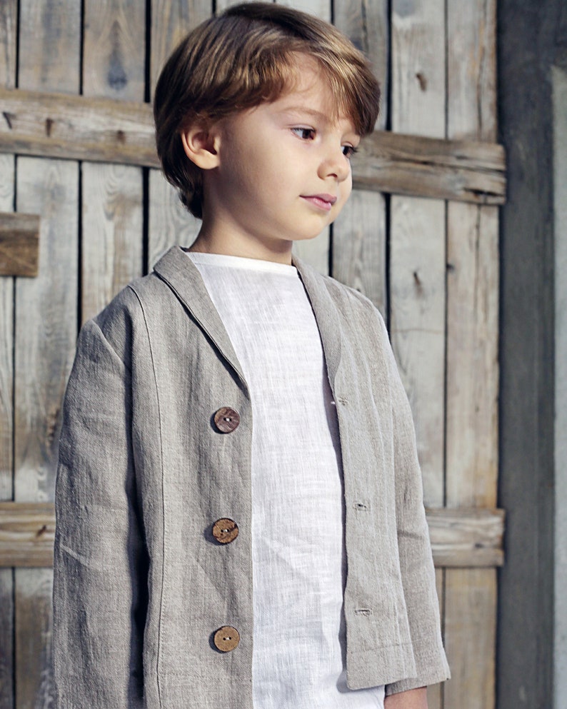 Boys Linen Suit, Boys Suit Set, Linen Boys Outfit, Boys Christening