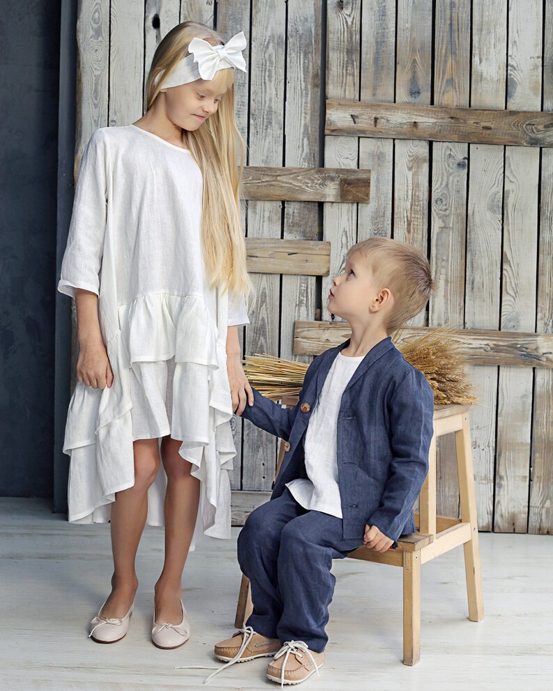 Boys Linen Jacket Boys Blazer Toddler Boys Blazer Toddler Etsy