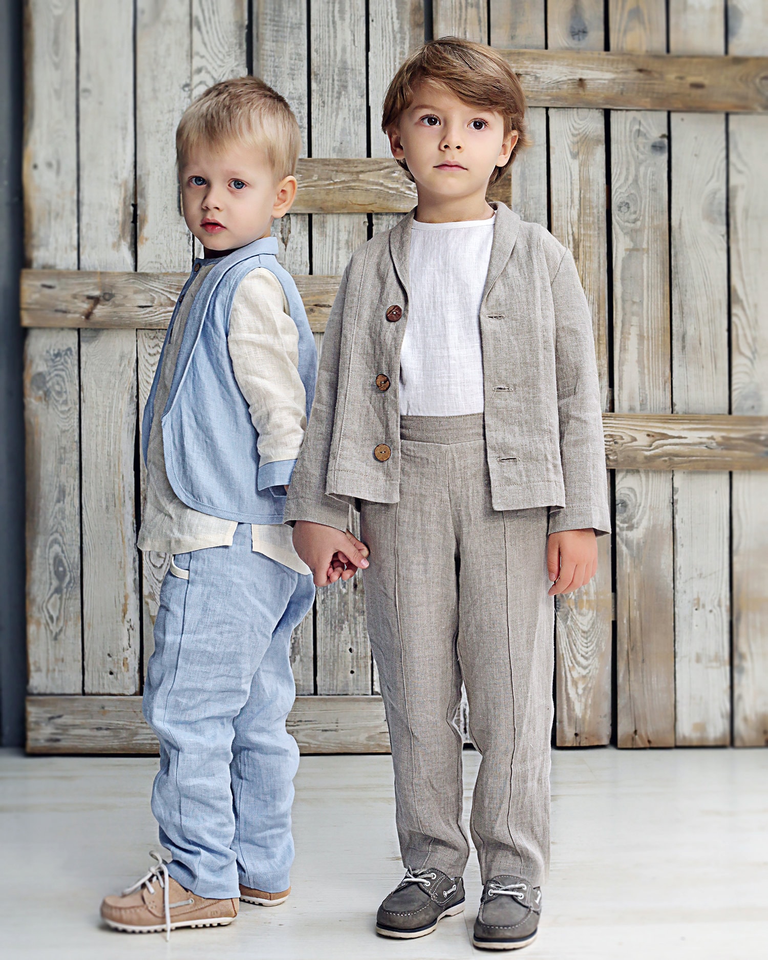 Linen Boys 3 Piece Set Boys Vest Suit Boys Suit Set Boys - Etsy