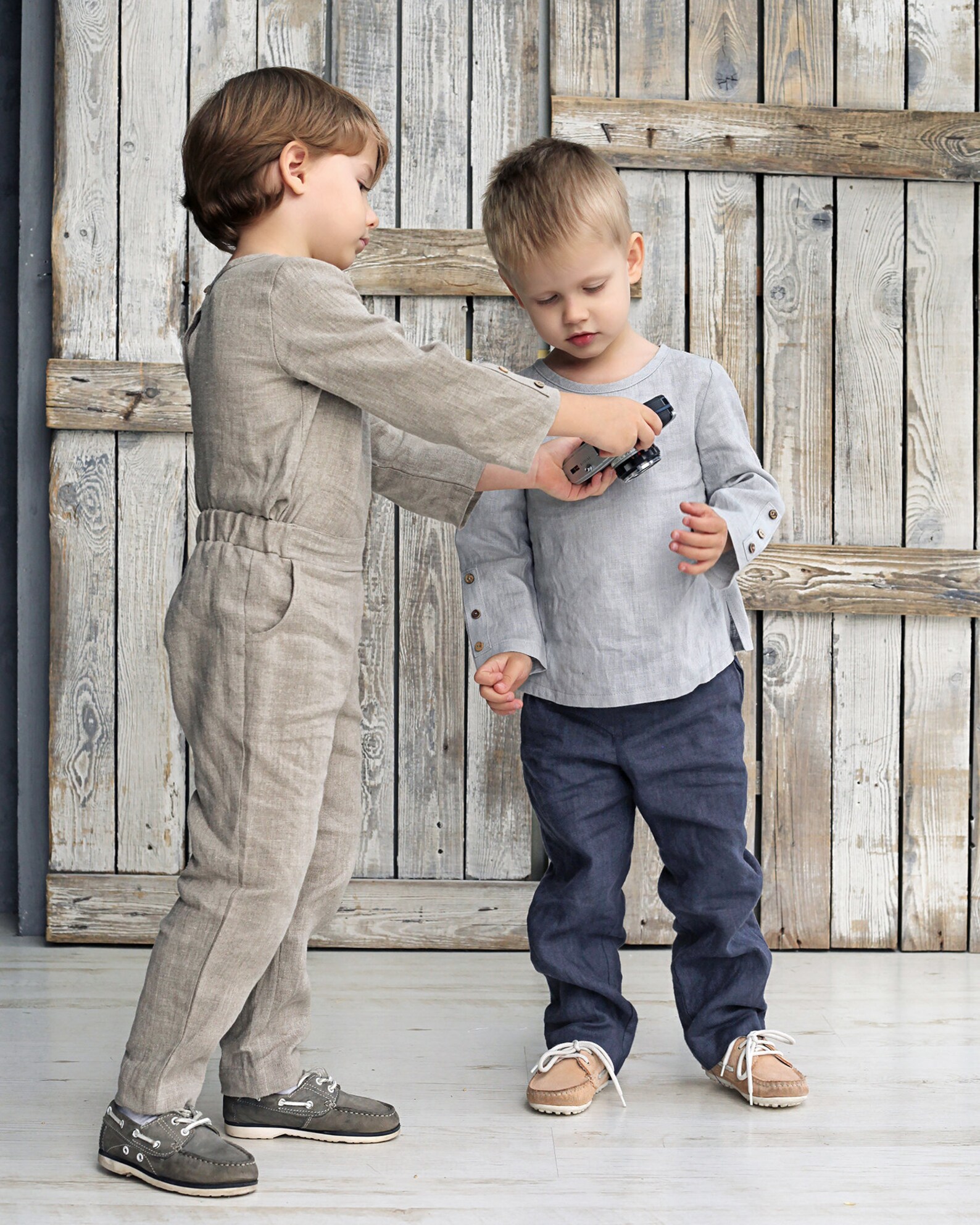 Linen Boys 2 Piece Set, Linen Boys Vest, Linen Boys Pants Etsy