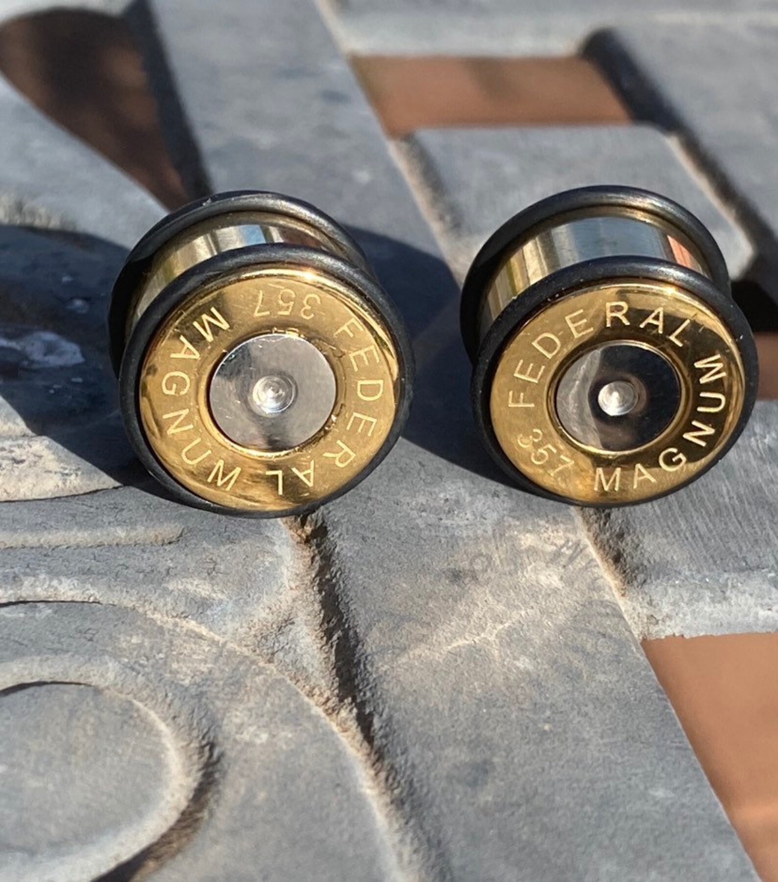 Zero 0 8mm bullet gauge 357 earring Ear Piercing Plugs Etsy