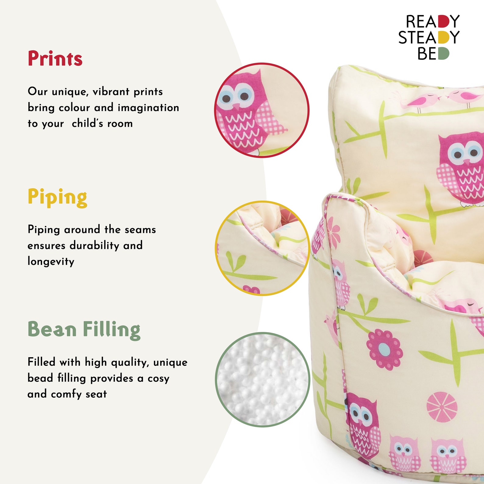 Owls Ready Steady Bed Kids Toddler Armchair Children Furniture Etsy