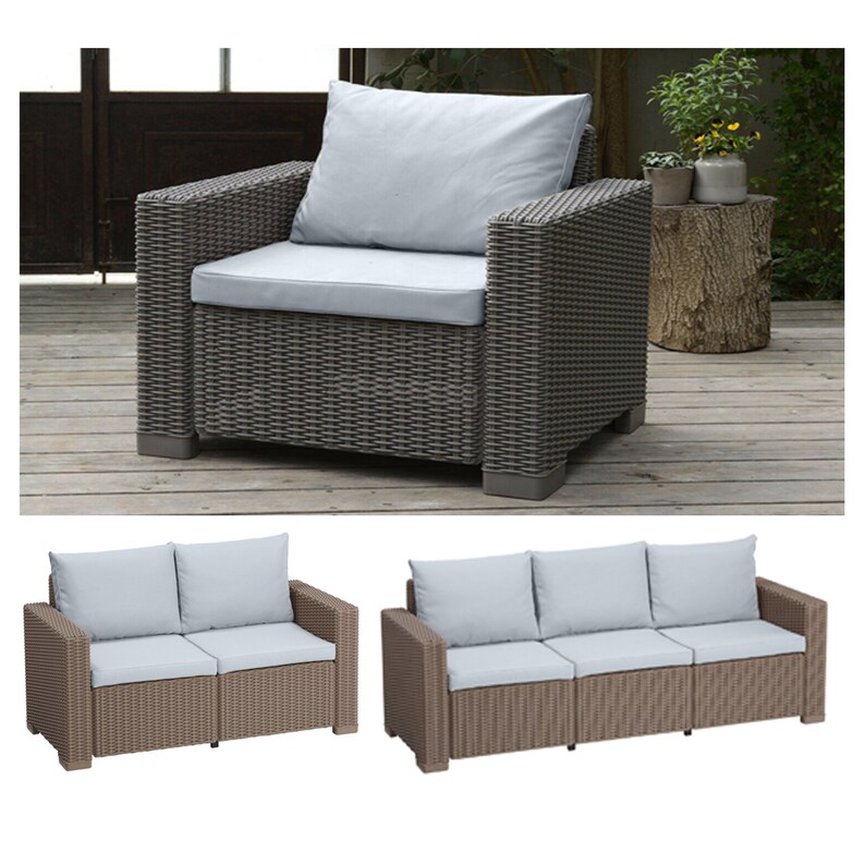 Grey Replacement Cushion Pads for Keter Allibert California Etsy