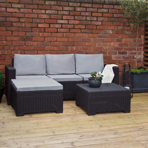 Grey Replacement Cushion Pads For Keter Allibert California Ireland Grey Replacement Cushion Pads For Keter, Best Deals On Grey Rattan Garden Furniture In Taiwan