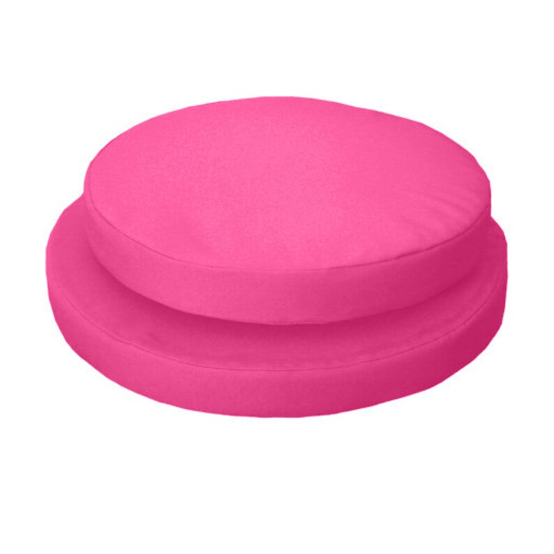 Pink Round Bistro Chair Seat Pad With Secure Tie Water Etsy UK