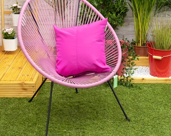 Pink Water Resistant Garden Outdoor 18" Filled Scatter Chair Cushion Furniture