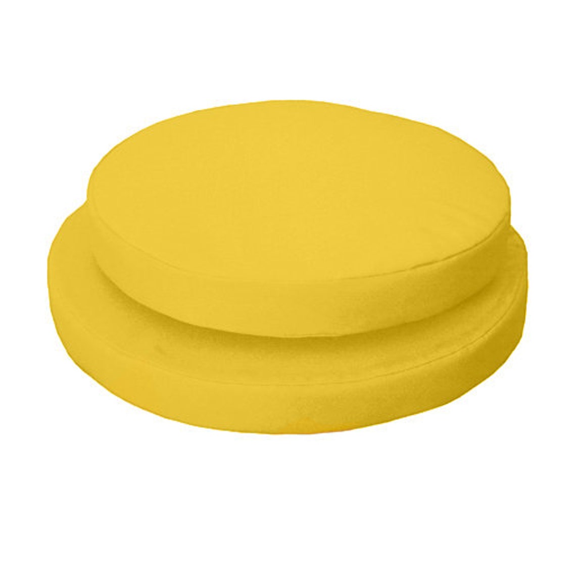 Yellow Round Bistro Chair Seat Pad With Secure Tie Water Etsy UK