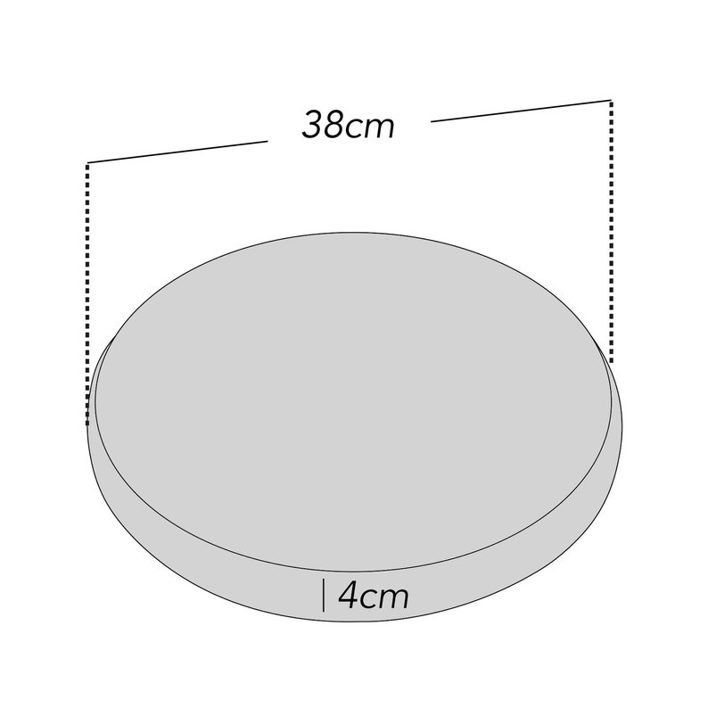 Pink Round Bistro Chair Seat Pad With Secure Tie Water Etsy UK