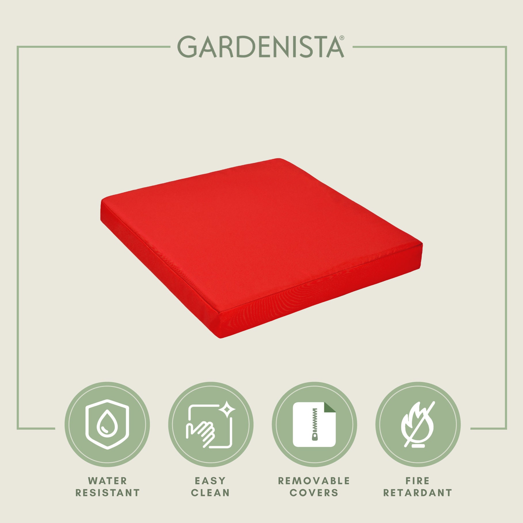 Red 4pc Replacement Set Cushions for Keter Allibert Carolina Etsy UK