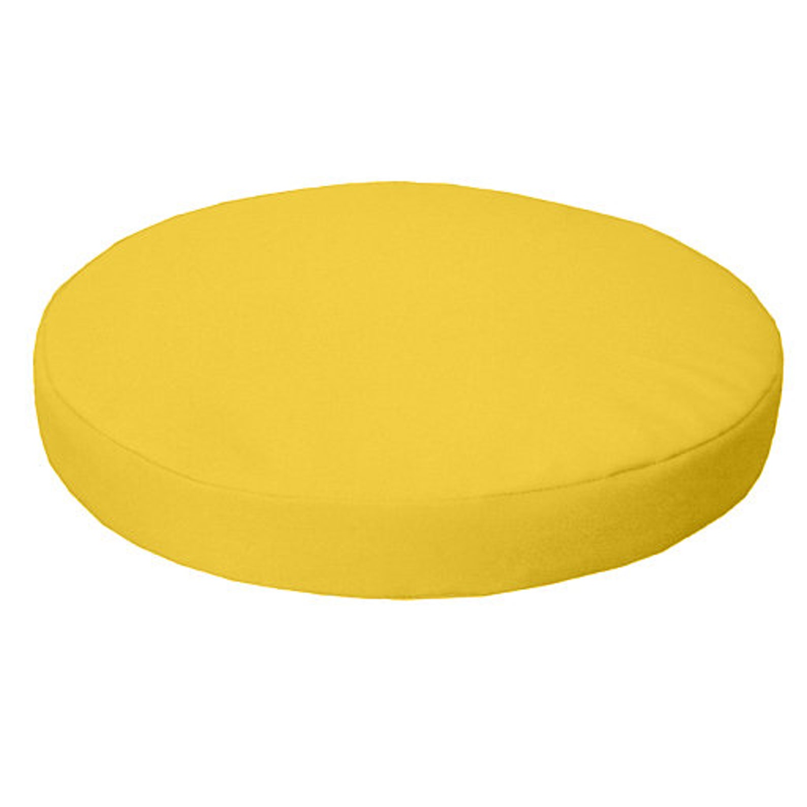 Yellow Round Bistro Chair Seat Pad With Secure Tie Water Etsy UK