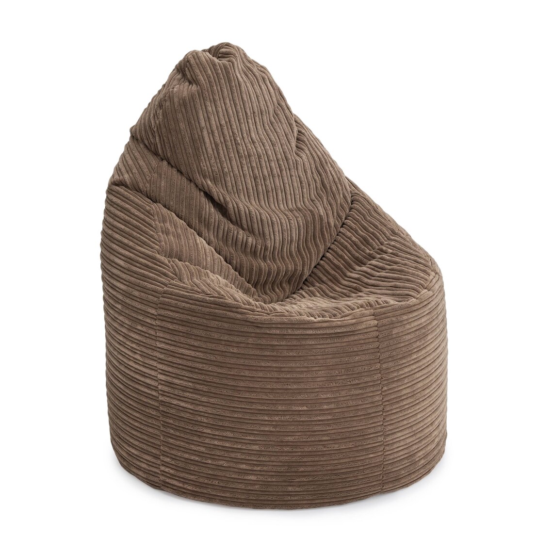 Mocha Jumbo Cord Large Indoor Bean Bag Chair With Round or Etsy UK