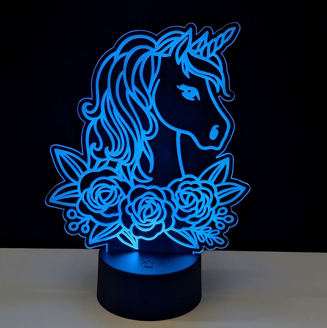 Personalized Unicorn Night Light for Kids, Unicorn Décor for Girls Room ...