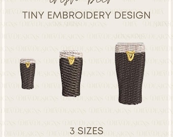 Irish Beer Tiny Machine Embroidery Files- 3 Sizes