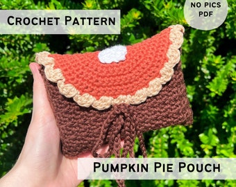 Schema per sacchetto all'uncinetto a forma di torta di zucca: design ispirato ai tarocchi (download in PDF)