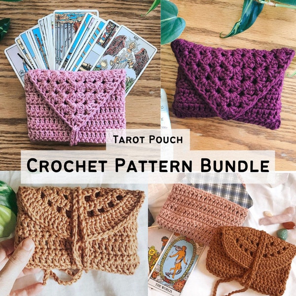 Crochet Bag Pattern, Crochet Tarot Pattern, Crochet Pouch Pattern, Tarot Pouch Pattern, Crochet Tarot Card Bag, Crochet Small Bag