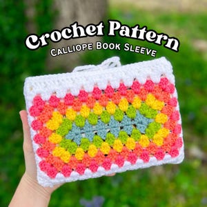 Crochet Book Sleeve Pattern: Granny Rectangle Design (PDF Download)