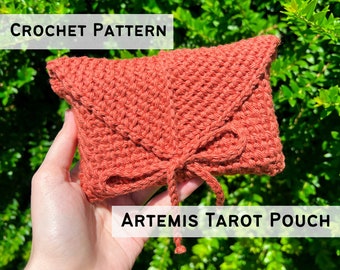 Crochet Tarot Card Pouch Pattern: Moss Stitch Pouch (PDF Download)