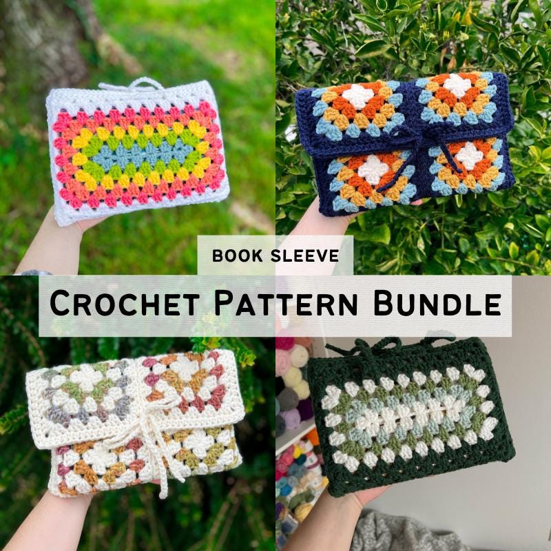 40 Book Sleeve Crochet Patterns for Stylish, Protective Handmade Reading Accessories 9 Crochet Book Sleeve Pattern: Calliope & Clio Designs