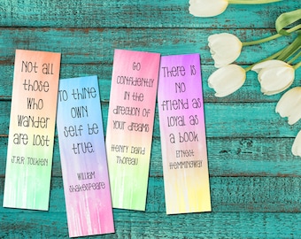 Printable bookmarks | Etsy