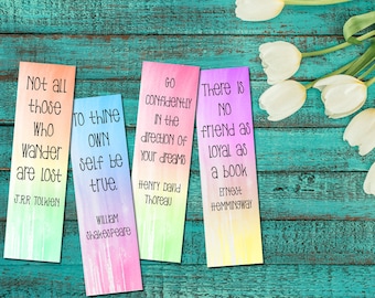 printable bookmarks etsy