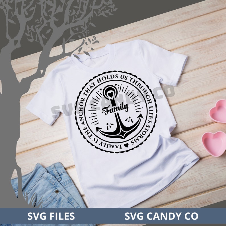 Download Clip Art Instant Download Cut Files Svg Family Is The Anchor Svg Design Art Collectibles