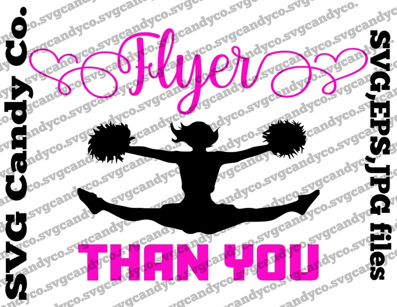 Download Cheer flyer than you svg design for short or decal instant ...