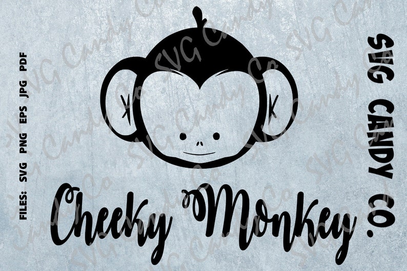 Download Clip Art Baby Svg Design Instant Download Svg Cut Files Cute Cheeky Monkey Design Svg For Boy Or Girl Shirt Art Collectibles