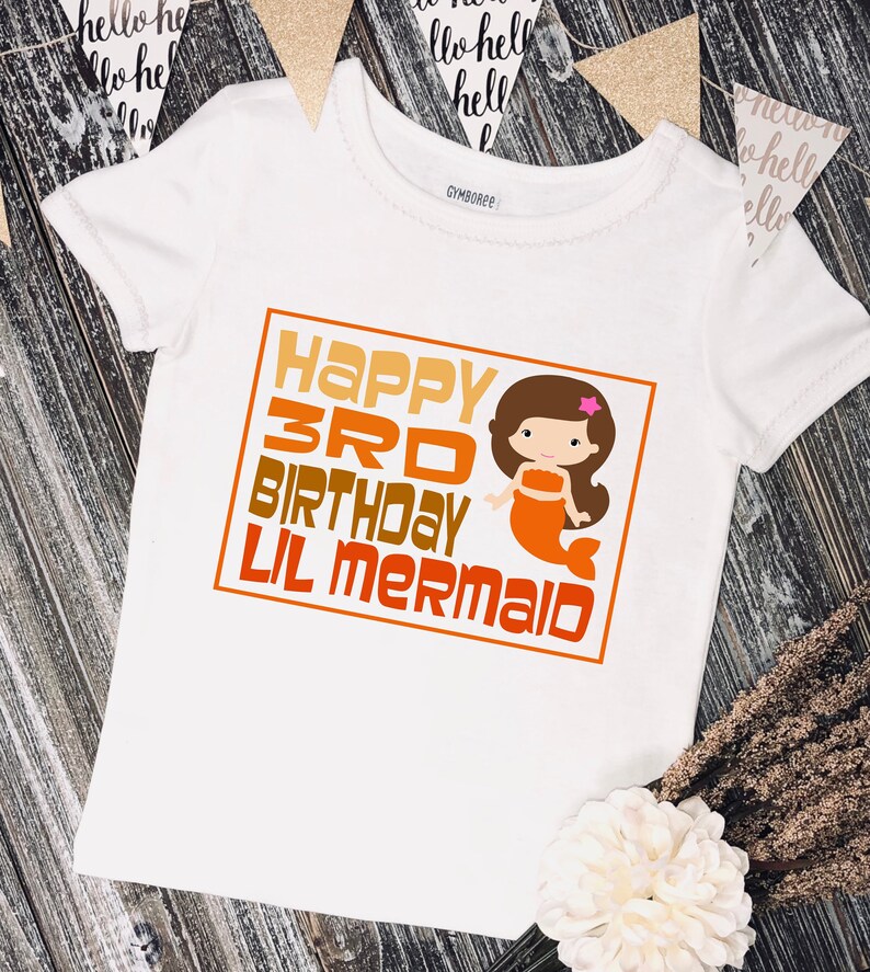 Download Girls Third Birthday Fun Shirt Svg Design Instant Digital Download Svg Files Lil Mermaid Birthday Shirt Svg Clip Art Art Collectibles