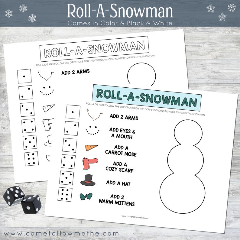 Winter Boredom Bundle // Kids Activities, Word Search, This or That, Counting, Seek and Find, Snowman, Winter Activities