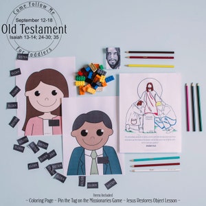 Come Follow Me Primary 2022 TODDLER: Old Testament Lesson 38 Sept 12 - Sept 18 // LDS Primary 2022, Old Testament, Old Testament Primary