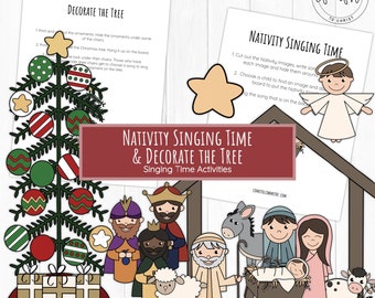 Decorate The Tree and Nativity Singing Time Activities