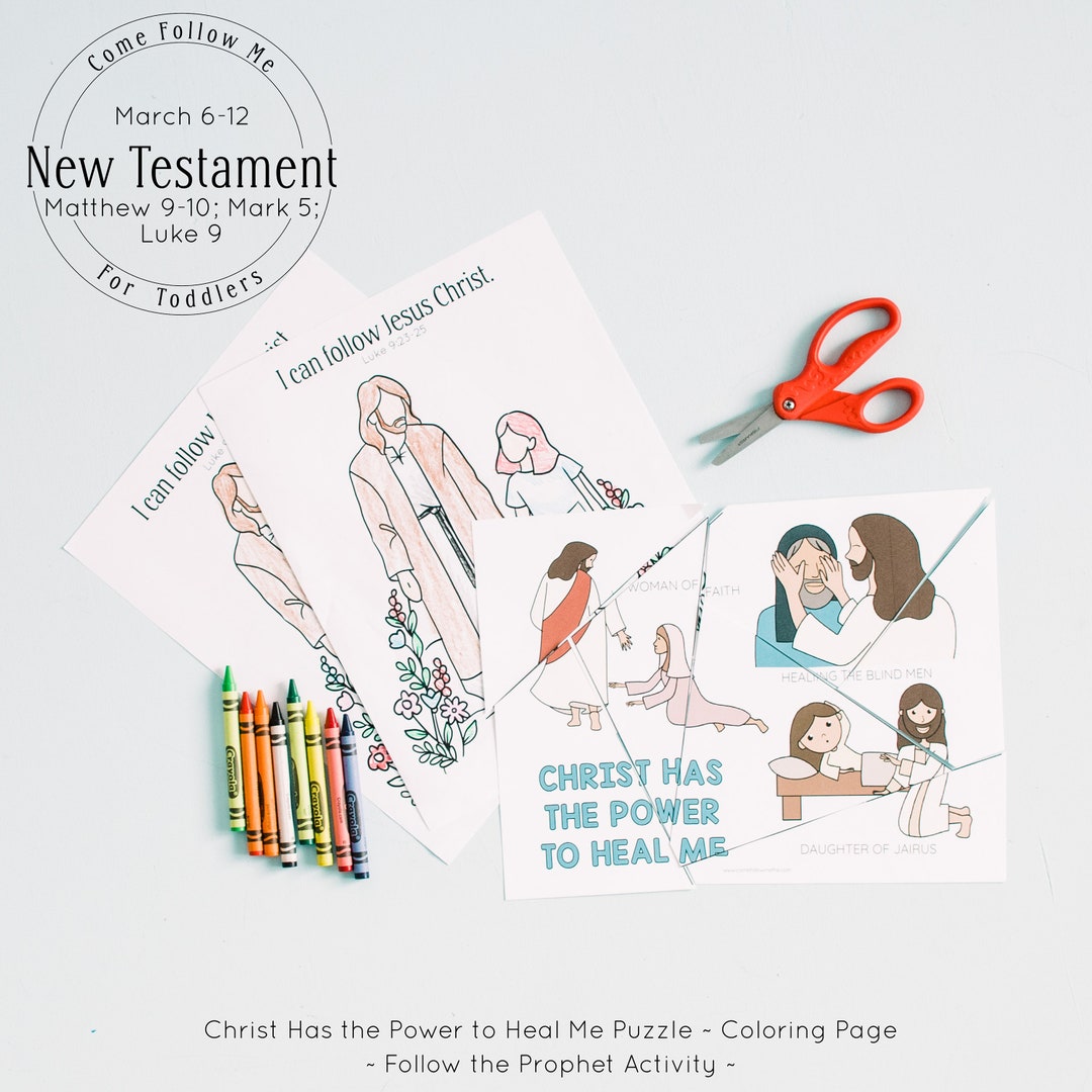 Come Follow Me Primary 2023 TODDLER New Testament Lesson 11 Mar 6 Mar