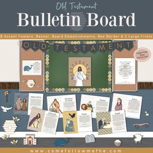 Old Testament 2022 Primary Bulletin Board Prints