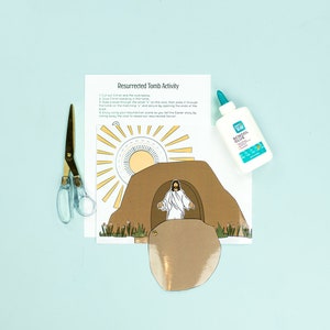 Resurrection Tomb Activity // Easter, Resurrected Christ, Kid activity, Easter activity, Easter Story
