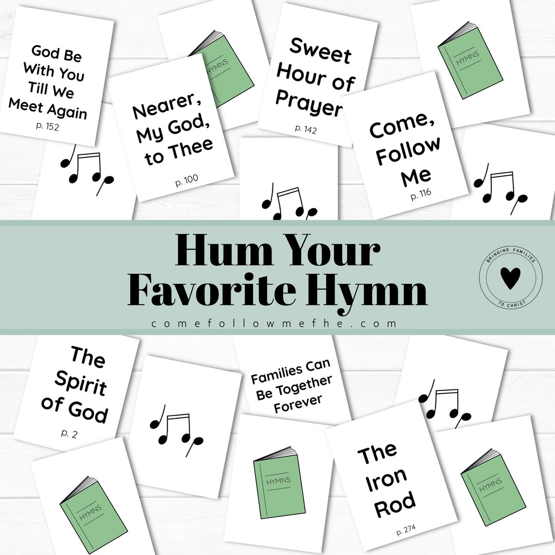 Hum Your Favorite Hymn Primary Song Hum Your Favorite Hymn - Etsy