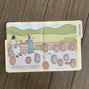 Woman at the Well File Folder Game // New Testament Study, New Testament 2023, LDS Primary, Bible Study, Primary 2023