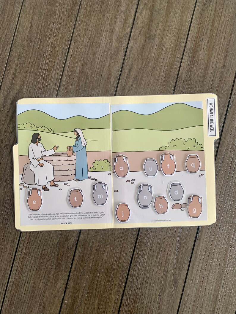 Woman at the Well File Folder Game // New Testament Study, New ...
